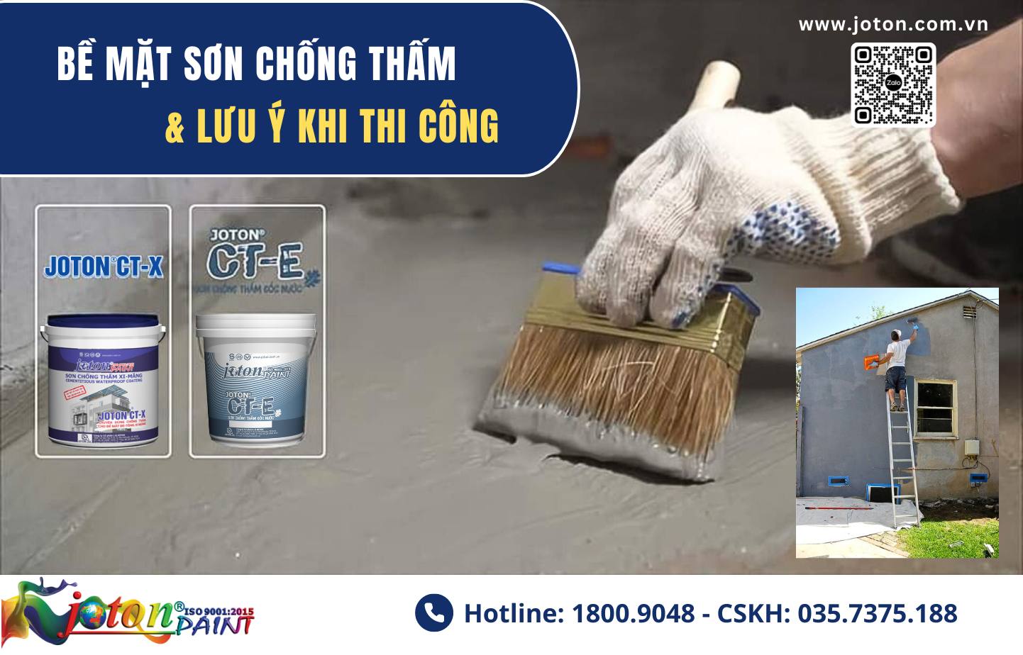 Những lưu ý trong quá trình thi công sơn JOTON